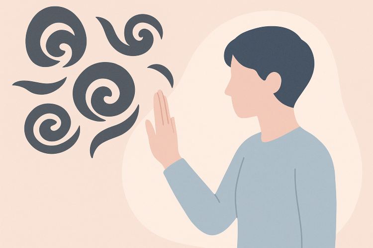 エネルギーを吸い取る人から身を守るイラスト
